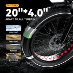 Auloor 1000W Electric Bike with Fat Tires
