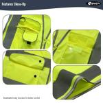 High Visibility Zipper Front Safety Vest - Large