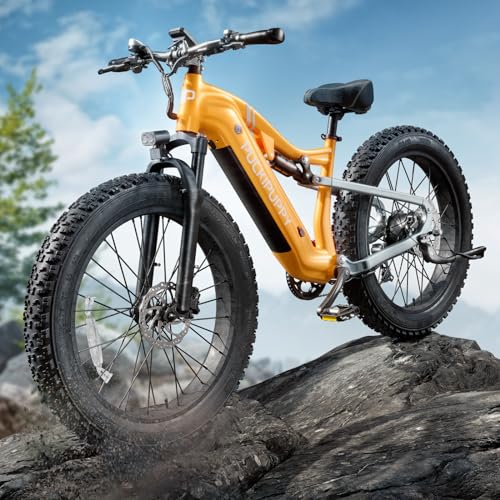 PUCKIPUPPY 1000W 48V Electric Bike, 26" Fat Tire