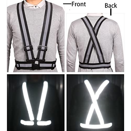 Reflective Safety Vest 2pcs - Max Visibility for Cycling