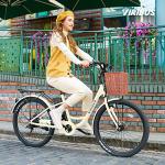 Viribus 26" Women's Electric Commuter Bike with Basket