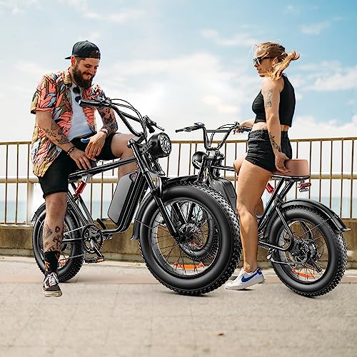 Electric Bike: 1000W, 35MPH, 48V 20AH, 7-Speed