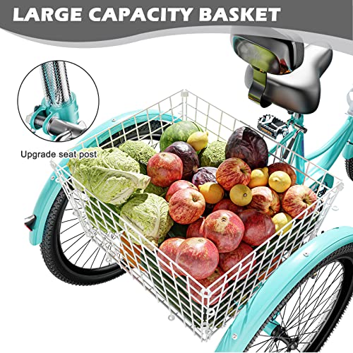 MOONCOOL Adult Tricycles 3 Wheel 7 Speed Trikes