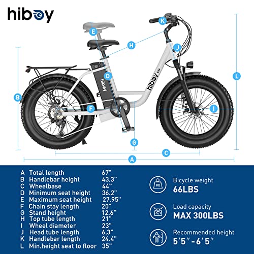 Hiboy EX6 20" Fat Tire Electric Bike