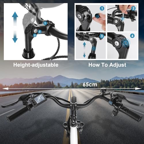ANCHEER Electric Commuter Bike, 48V 500Wh, 26