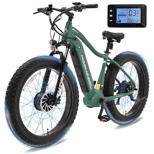 MOONCOOL 26" Fat Tire Electric Mountain Bike Adult