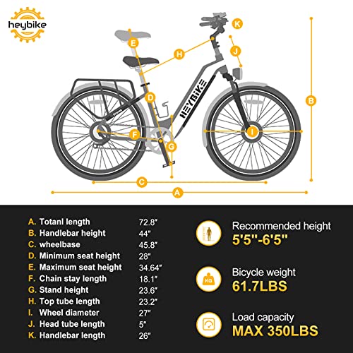 Heybike Cityrun Electric Bike: 500W Step-Thru Commuter