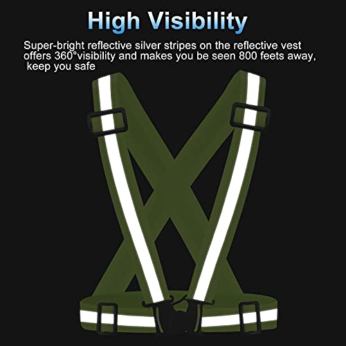Reflective Vest 2Pack for Nighttime Cycling Safety