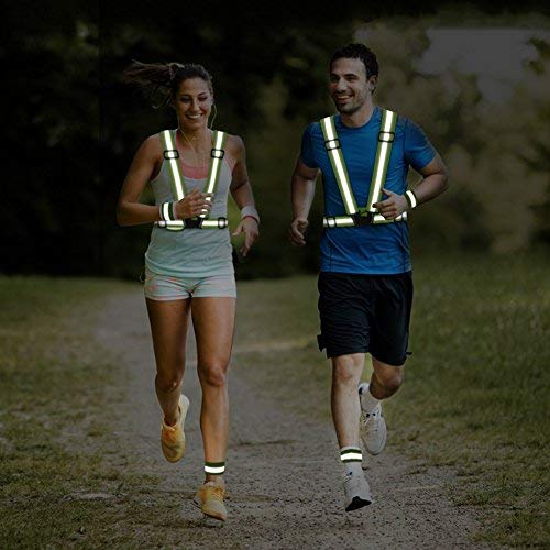 Reflective Vest 2Pack for Nighttime Cycling Safety
