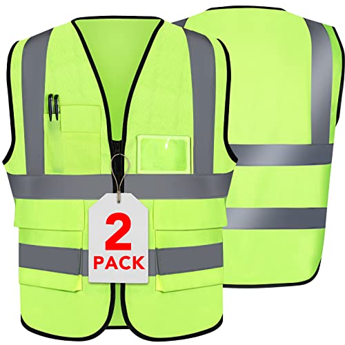 XPCARE 2-Pack Reflective Safety Vest - High Visibility