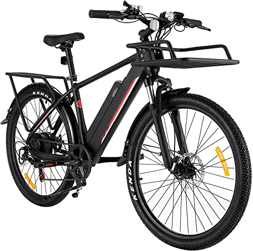 ANCHEER Electric Mountain Bike, 350W 7-Speed E-Bike