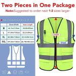 Reflective Safety Vest Set for Men and Women
