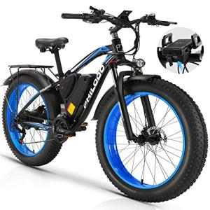 PHILODO 1000W Electric Mountain Bike with Removable Battery