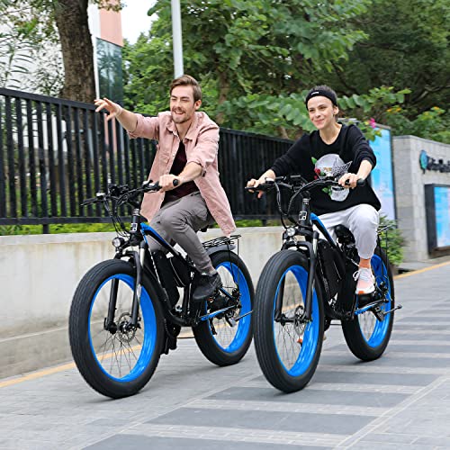 PHILODO 1000W Electric Fat Tire Mountain Bike