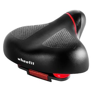 Comfortable Wide Bike Seat with Cushion and Shock Absorption