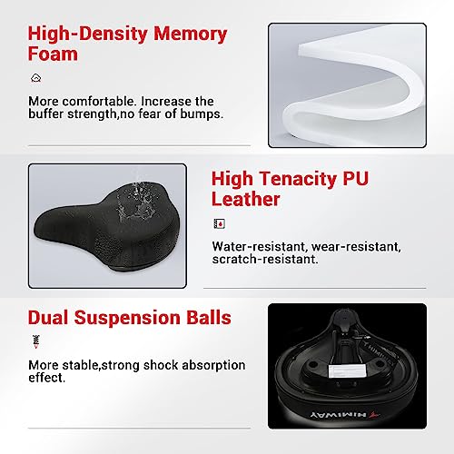 Himiway Extra Soft Memory Foam Bike Seat