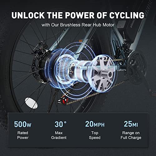 Viribus Electric Fat Tire Ebike - 500W 12.5Ah
