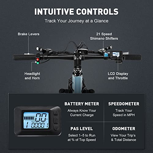 Viribus Electric Fat Tire Ebike - 500W 12.5Ah