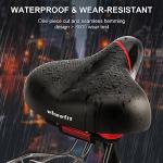 Comfortable Wide Bike Seat with Cushion and Shock Absorption