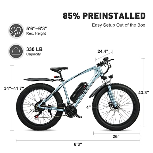 Viribus Electric Fat Tire Ebike - 500W 12.5Ah