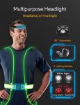 Olook Rechargeable LED Reflective Running Light Vest