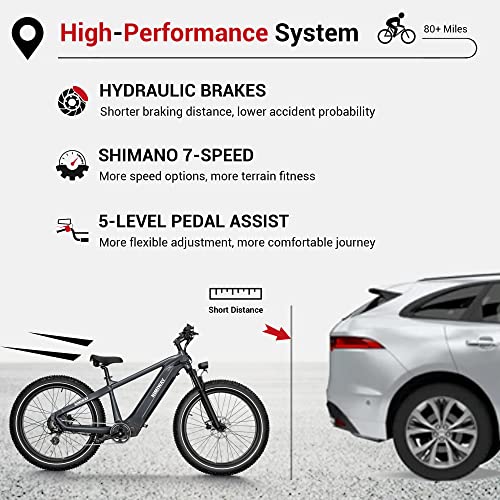 Himiway Zebra Electric Bikes: 750W, 80Miles, 48V