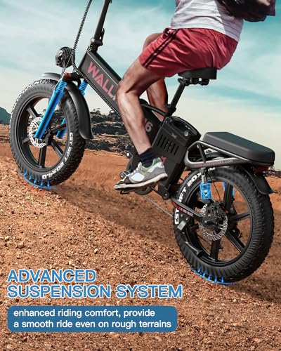 Wallke Electric Bike 1000W Folding 48V 36Ah-H6S