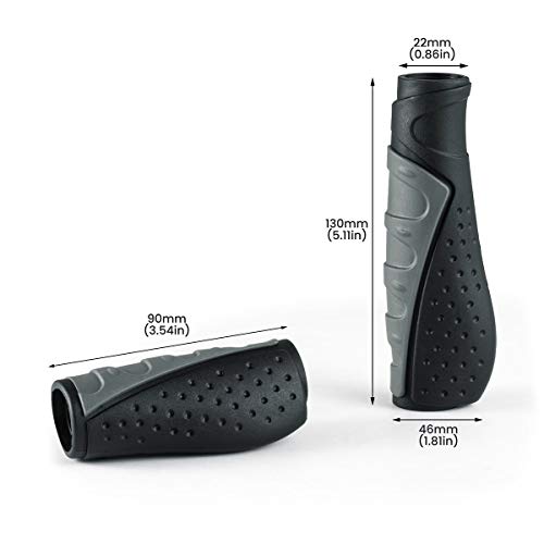 PRUNUS Ergonomic Bike Handlebar Grips for MTB Cycling
