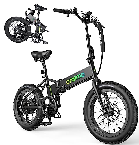 Oraimo 20" Fat Tire Electric Bike, 750W-1000W, Up to 45 Miles