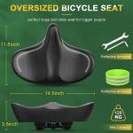 GINEOO Extra Wide Memory Foam Bike Seat