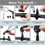 Himiway 2-Pack Adjustable Rearview Bike Mirrors