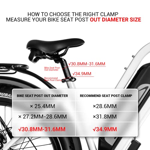 Himiway Bike Seat Post Clamp - 34.9mm
