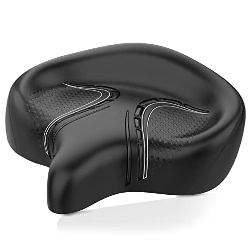 BLUEWIND Wide Bicycle Saddle with Backrest