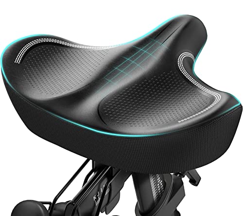 Oversized Memory Foam Bike Seat for Men and Women