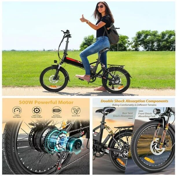 2022 Heybike Mars Foldable E-Bike (Black)