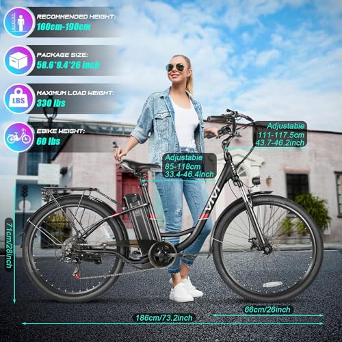 Vivi Electric Bike: 500W City Cruiser Ebike