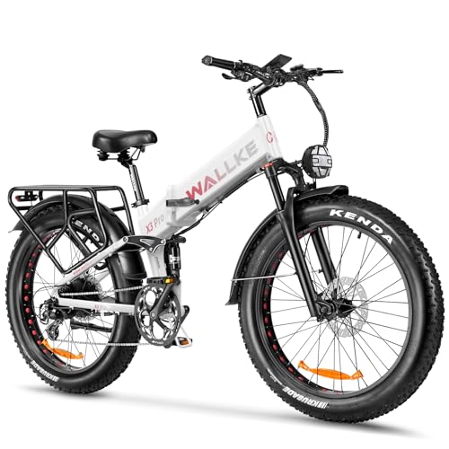 Wallke X3 Pro Electric Bike - 750W/32MPH/48V/16AH/26" Fat Tire