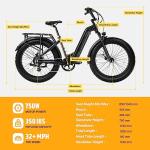 VELOWAVE 26" Fat Tire Electric Bike - 750w Brushless Motor