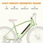 Heybike Sola Electric City Cruiser Bike - 75 Miles