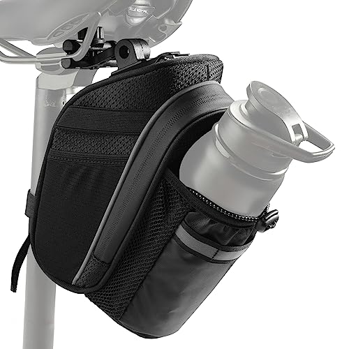 Himiway Bike Saddle Bag with Bottle Mesh