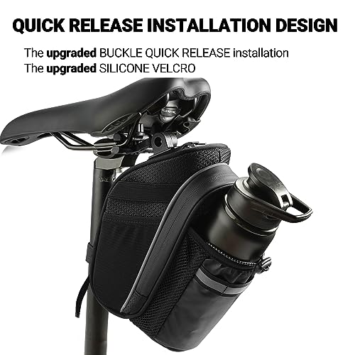Himiway Bike Saddle Bag with Bottle Mesh
