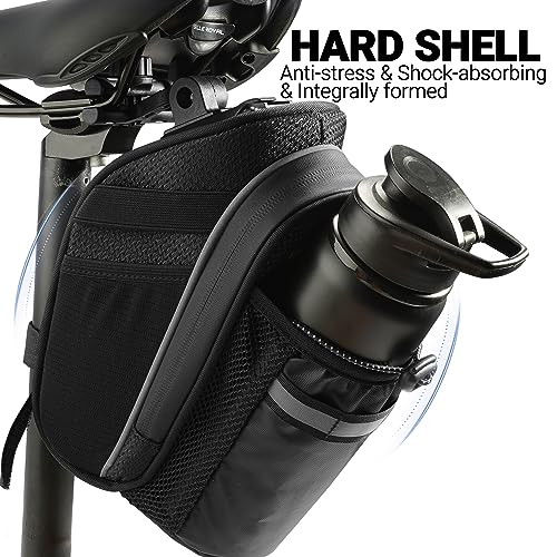 Himiway Bike Saddle Bag with Bottle Mesh