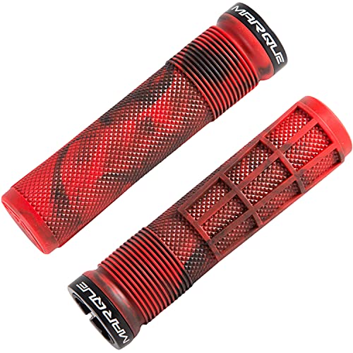 MARQUE Race Bike Grips - Non-Slip, Knurly Waffle Pattern