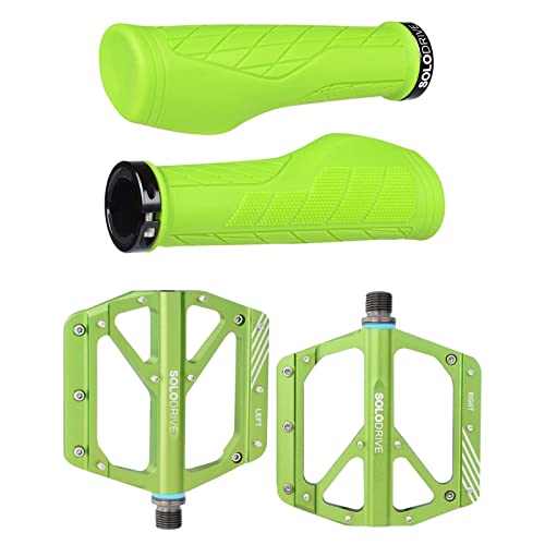 SOLODRIVE Ergonomic Bike Grips & Flat Pedals