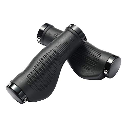 Bike Handlebar Grips with Dual Lock-on, Ergonomic Design