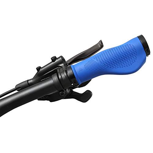Bike Handlebar Grips with Dual Lock-on, Ergonomic Design
