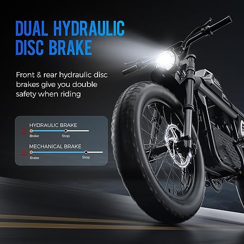 eAhora FT-01 1000W Electric Dirt Bike, 30Mph