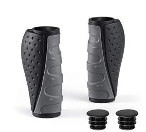 PRUNUS Ergonomic Rubber Bike Handlebar Grips, MTB/BMX
