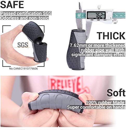 PRUNUS Ergonomic Rubber Bike Handlebar Grips, MTB/BMX