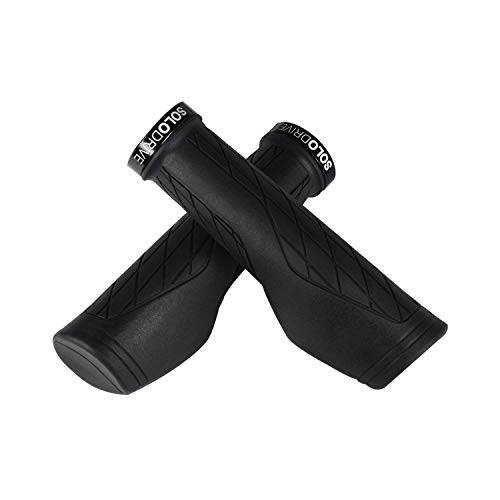 Ergonomic Bike Grips for MTB, E-Bike, Hybrid (Black)